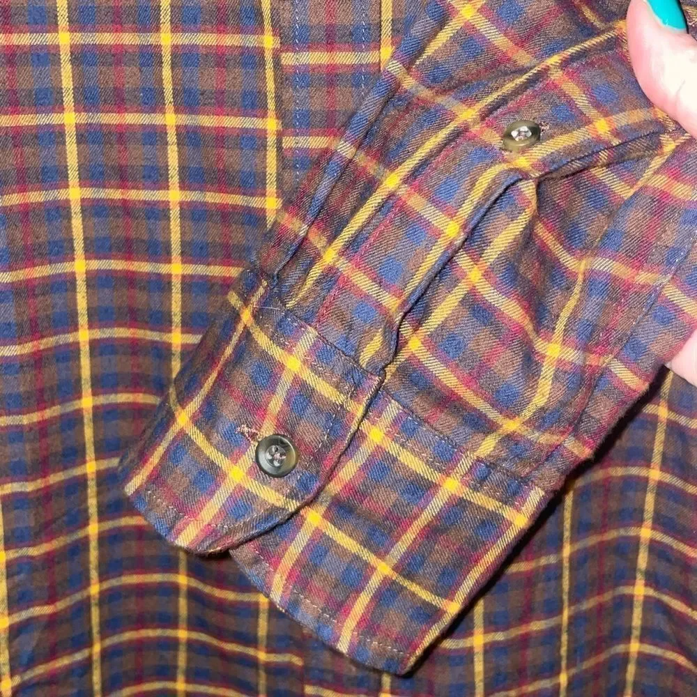 J Crew Brushed Twill Classic Men’s Button Down Shirt Size M